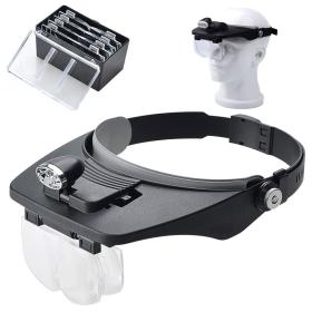 Loupe frontale avec 4 lentilles détachables pour la lecture et la réparation électronique – نظارات تكبير مع 4 عدسات قابلة للفصل