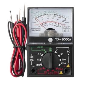 Multimètre Portable avec une paire de stylos de Test pour mesurer la tension DC AC et le courant continu YX-1000A