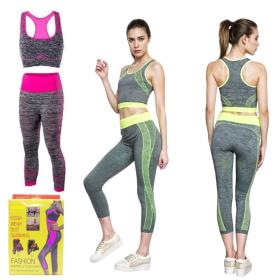 Tenue de sport Extensible 2 Pcs Soutien-G Et Pantalon de Fitness