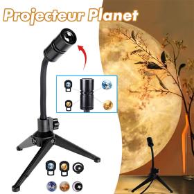 Lampe de lune projecteur veilleuse 360° lumière de projection de lune éclairage de charge USB