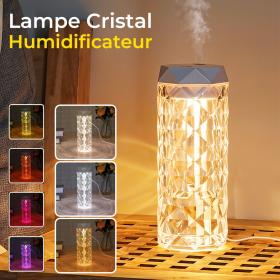 Lampe en cristal avec humidificateur d’air, diffuseur d’arôme, USB 900ml
