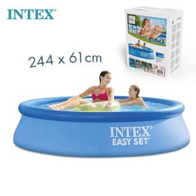 INTEX Piscine Gonflable Ronde Easy Set , Blue, L x 244x60cm 28106NP