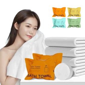 Serviettes de bain compressées épaisses en coton non tissé Pour voyages ou déplacement