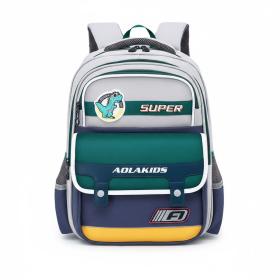 Sac à Dos Enfant Space Design Ludique Multi-Poches Gris – حقيبة مدرسية للأطفال لون رمادي