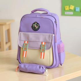 Sac à Dos pour Enfants avec Trousse Assortie KBAG Mauve – حقيبة ظهر مدرسية للأطفال مع مقلمة بنفسجي