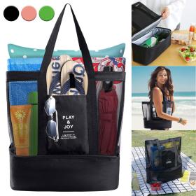 Sac de pique-nique en maille avec séparation Isotherme – حقيبة تنزه مع جيب دخلي عازل للحرارة