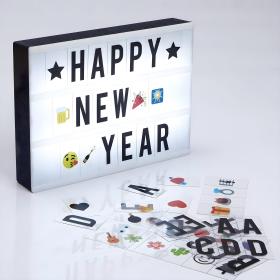 LED MESSAGE LIGHT BOX -Noir et Blanc