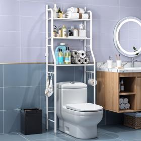 support de rangement en acier inoxydable pour salle de bain WC