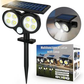 Lampe Solaire d’extérieur avec Détecteur de Mouvement LF-1906A – مصباح خارجي يعمل بالطاقة الشمسية