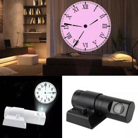 Projecteur horloge mural HD Rotation à 180 degrés 2 mode et 4 couleur