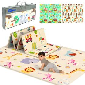 Tapis de jeu pour bébé pliable mousse XPE double face imperméable