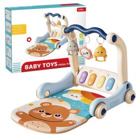 Tapis d’éveil et Trotteur avec piano 3en1 pour enfants – بساط ألعاب ومشاية للأطفال