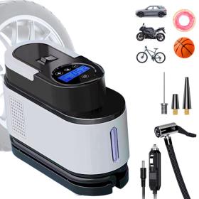 Compresseur d’Air Portable 12V 150 PSI Câble 2,8 m avec Éclairage LED – جهاز نفخ العجلات للسيارة