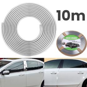 Bande de protection universelle en pour portières de voiture chromées 10m – شريط واقي لباب السيارة