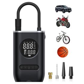 Compresseur d'Air Portable 150 PSI avec Lampe LED – منفاخ هواء محمول مع إضاءة