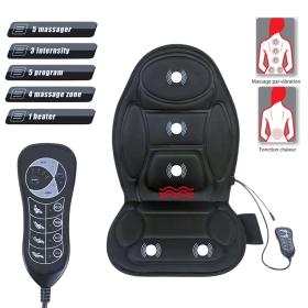 Siège De Massage Auto et Maison avec 5 Modes Vibrations et Coussin Memory Foam