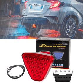 Feu arrière de voiture Style F1, de freinage et de recul, antibrouillard, troisième arrêt, Flash stroboscopique