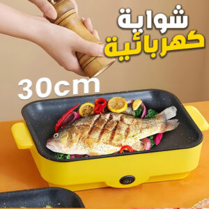 Gril Électrique et Barbecue Antiadhésif 30cm - شواية كهربائية مضادة للالتصاق