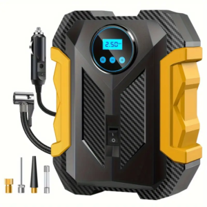 Gonfleur de pneus numérique avec manomètre et lumière LED 150 PSI - جهاز نفخ عجلات
