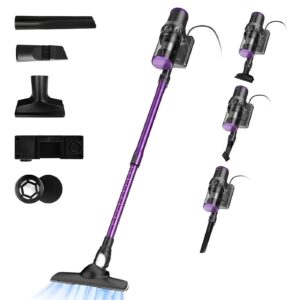 Multismart Aspirateur Balai Filaire Sans Sac 500W 5 en 1 avec Aspirateur à Main - 18KPa - مكنسة كهربائية يدوية