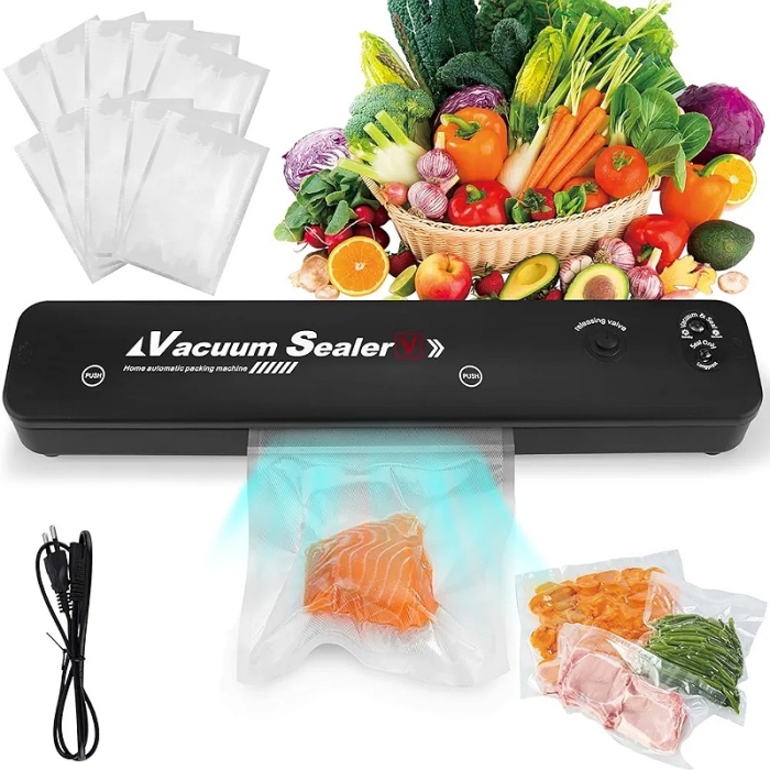 Scelleuse Sac Plastique Alimentaire pour le stockage avec 10 sac gratuit