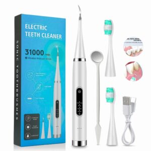 Détartreur dentaire et brosse à dents Électrique 5 Modes avec Miroir - قشارة الأسنان وفرشاة الأسنان الكهربائية 5 أوضاع مع مرآة