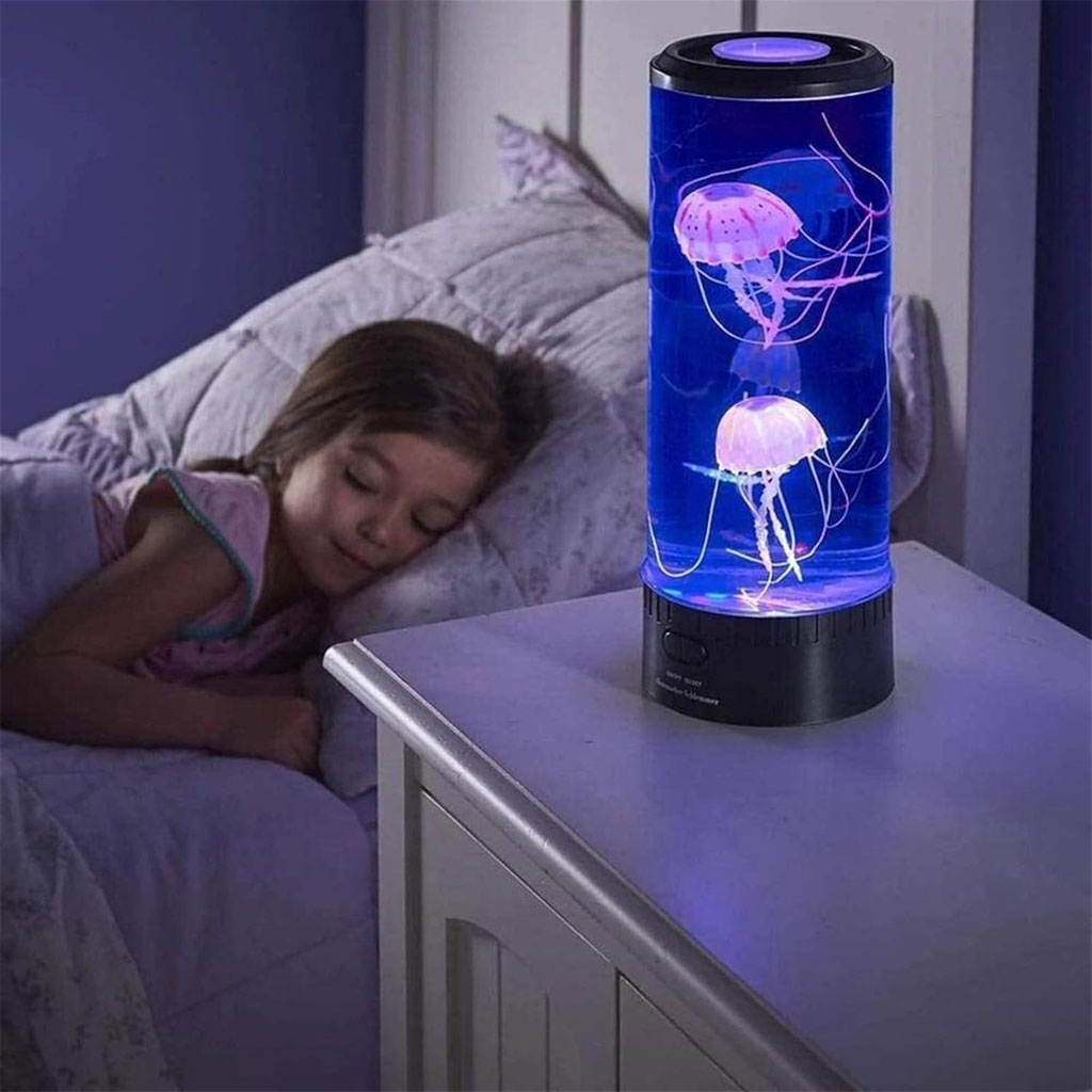 Lumière D'Ambiance Méduse LED, Veilleuse Décoration Bureau Table - الصورة 4