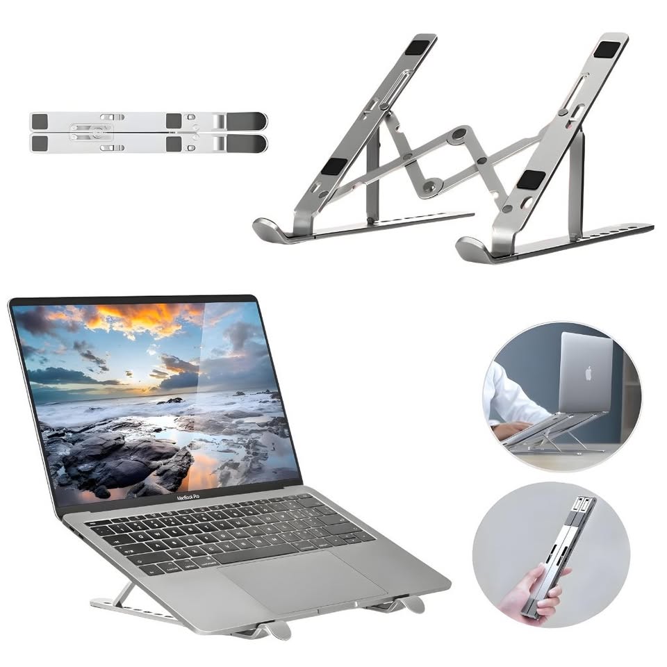Support pliable réglable en Aluminium pour ordinateur Portable - الصورة 2