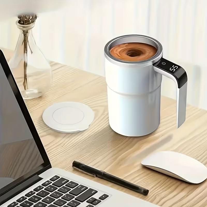 Tasse à café électrique portable avec mesure intelligente de la température - كوب مشروبات ساخنة مع مقياس لدرجة الحرارة - الصورة 7