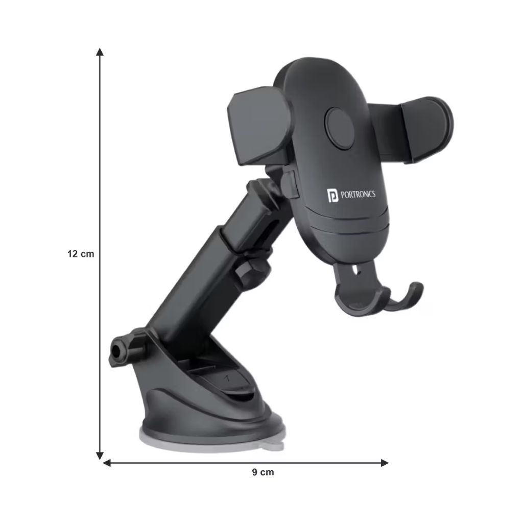 Support de Téléphone Portable Réglable Portronics Clamp M2 pour Voiture – حامل هاتف محمول قابل للتعديل - الصورة 7
