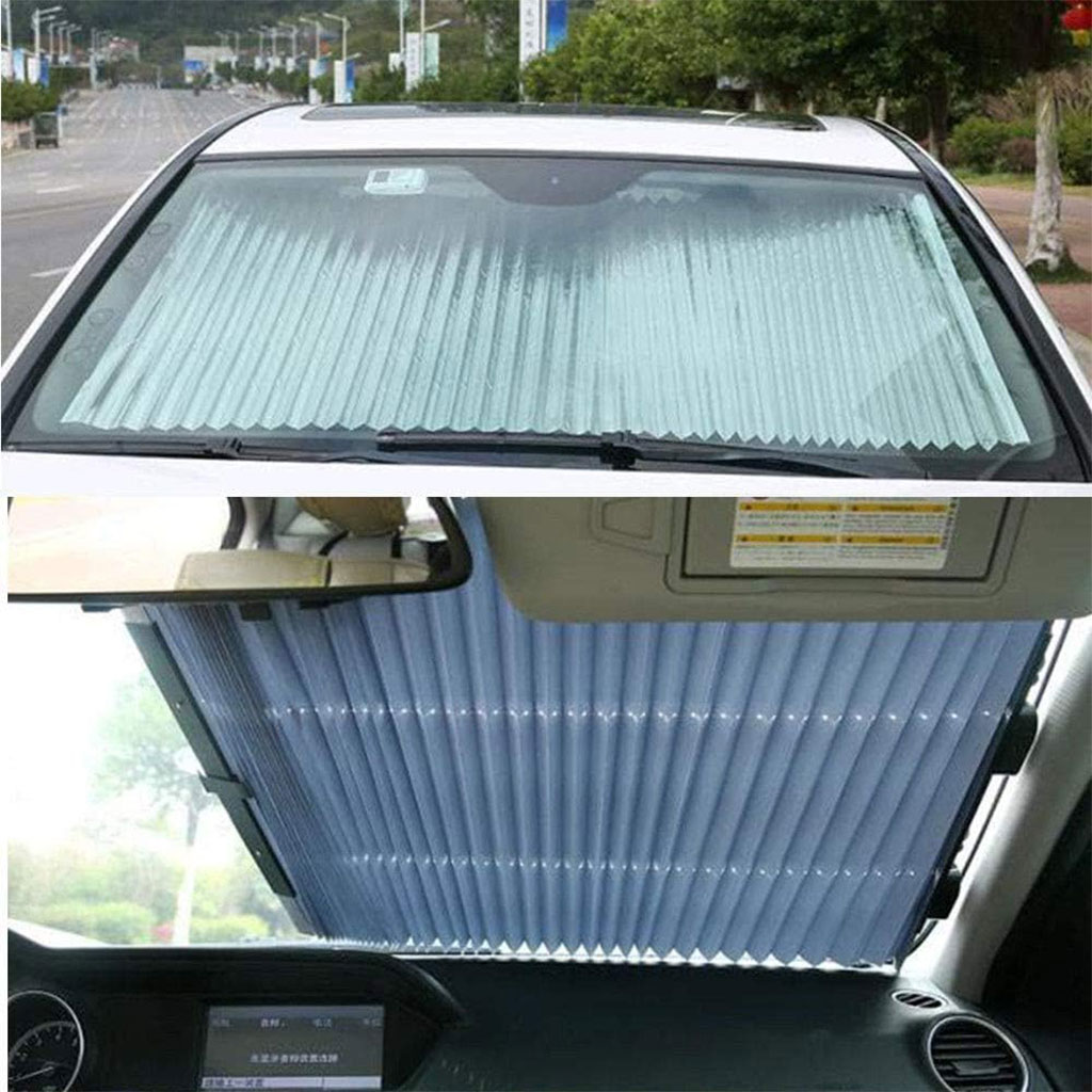 Pare-soleil pour Pare-Brise et Toit de Voitures Rétractable, facile à installer Universel - الصورة 5