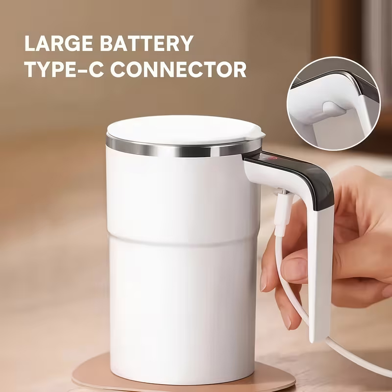 Tasse à café électrique portable avec mesure intelligente de la température - كوب مشروبات ساخنة مع مقياس لدرجة الحرارة - الصورة 4