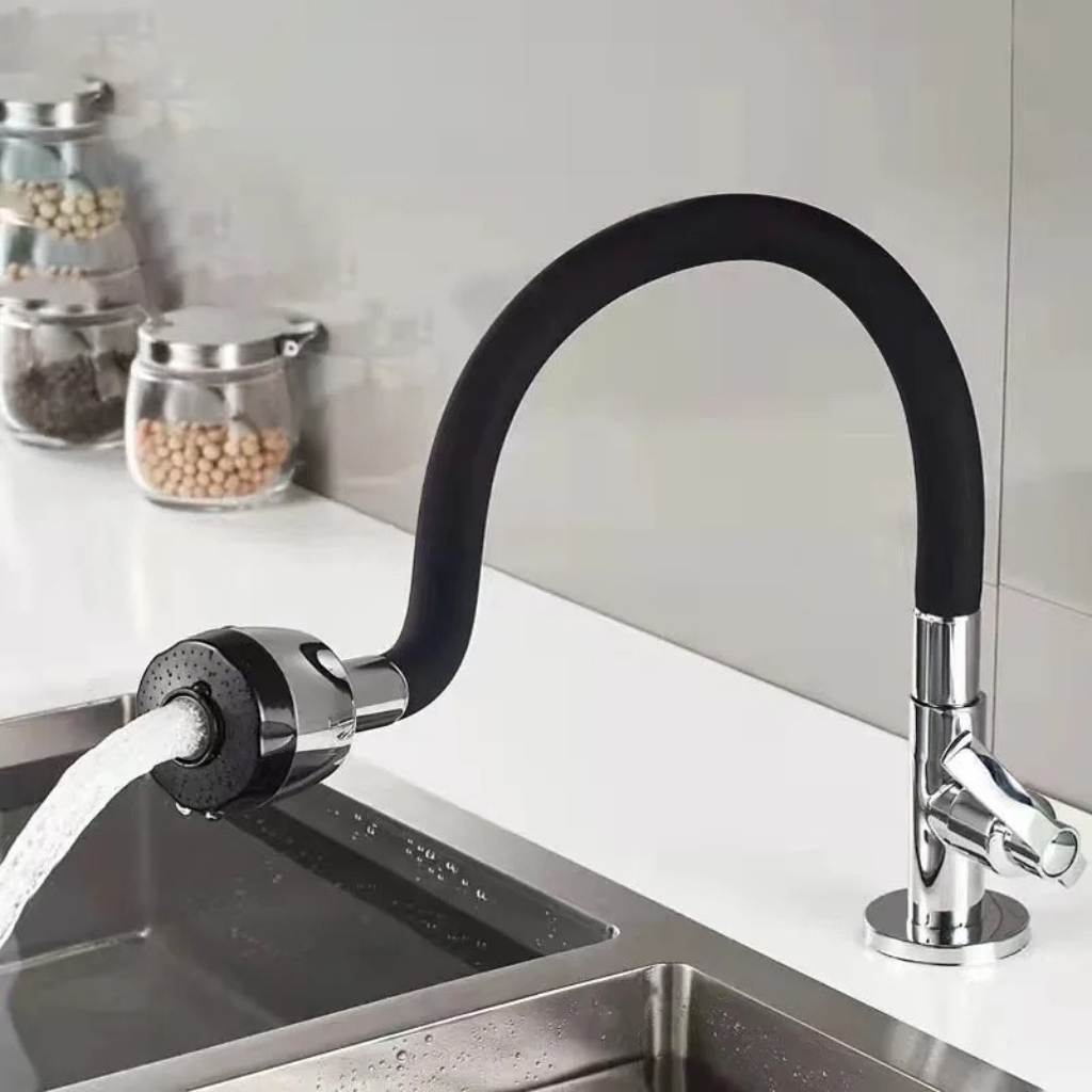 Tuyau robinet Economie d'eau robinet filtre deux Modes , buse aérateur barboteur pulvérisateur - الصورة 5