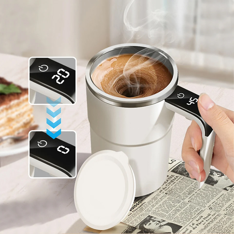 Tasse à café électrique portable avec mesure intelligente de la température - كوب مشروبات ساخنة مع مقياس لدرجة الحرارة