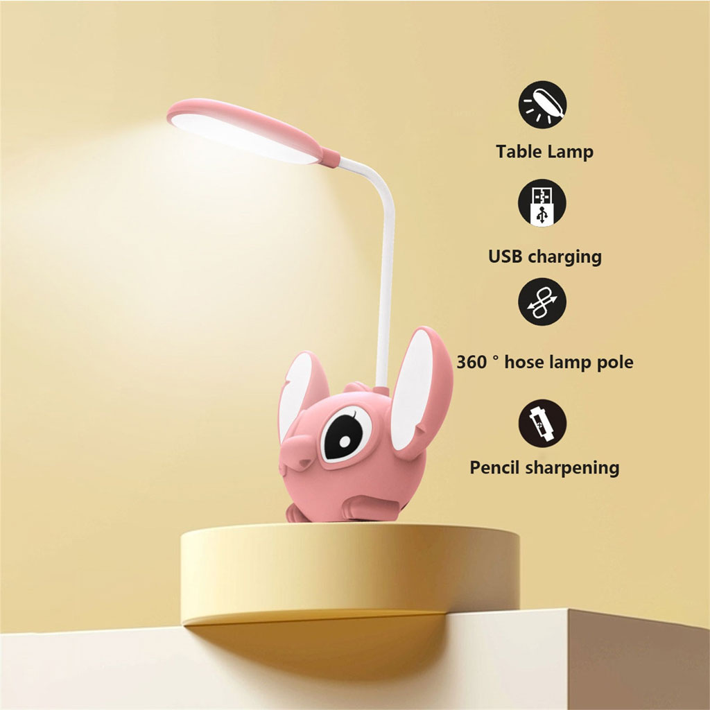 Stitch Lampe de Bureau et Veilleuse Ambiante pour Enfants avec Taille-crayon - الصورة 7