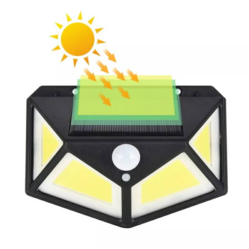 Lampe solaire 158 LED détecteur de mouvement imperméable 3 modes - الصورة 4