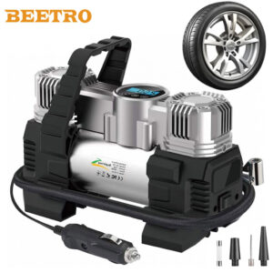 Compresseur de voiture à double piston écran LCD 180W 150psi BE0171 - جهاز ضغط العجلات للسياراة