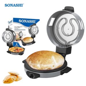 Sonashi Four A Pizza u0026amp; A Pain Multi Fonction 1800 W - سوناشي ماكينة صنع الخبز العربي والبيتزا