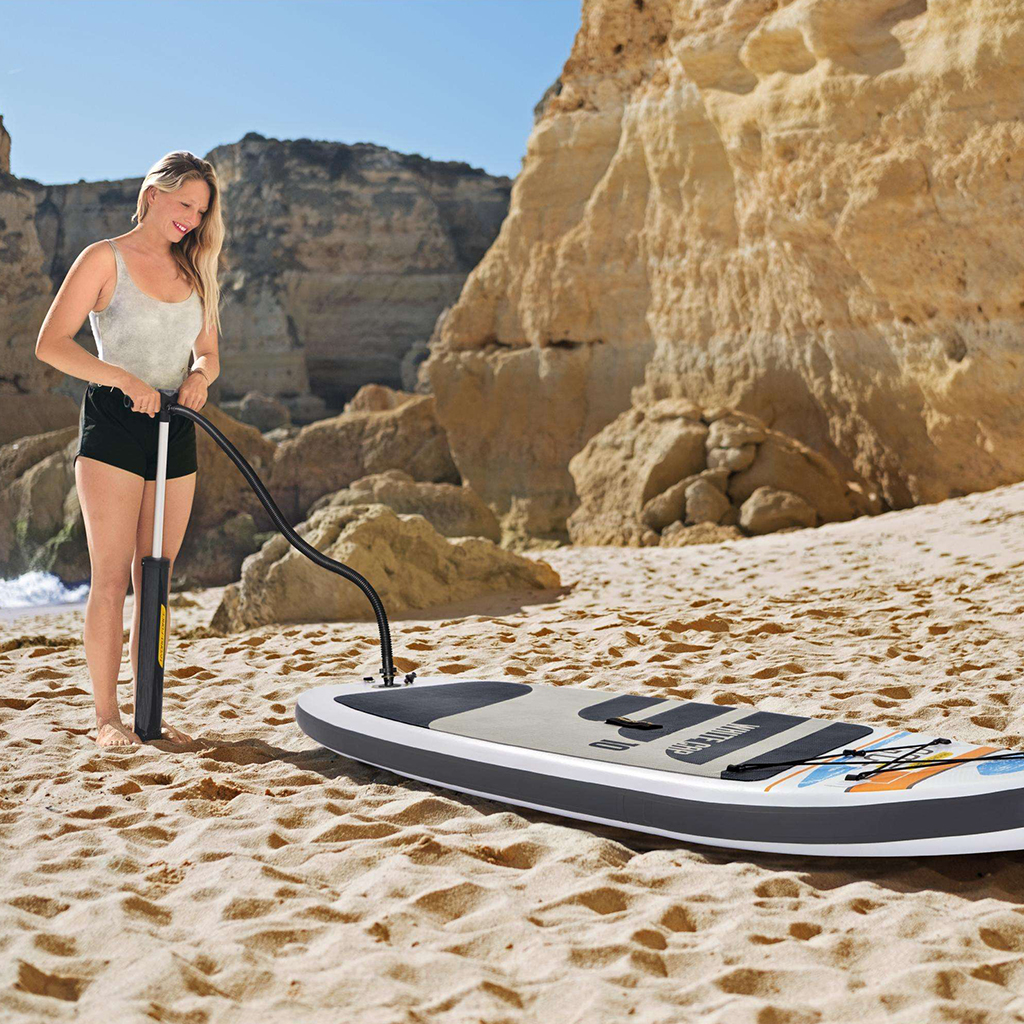 Hydro-Force White Cap Paddle gonflable Avec Pompe À Main Et Sac À Dos Bestway-65342 - الصورة 2