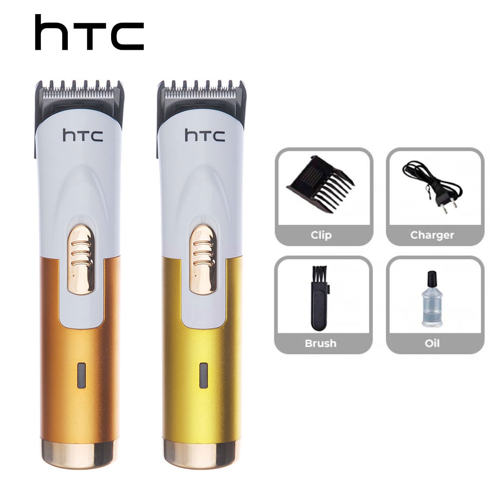 Tondeuse HTC AT-518b avec autonomie de 45 min, 4 réglages de longueur