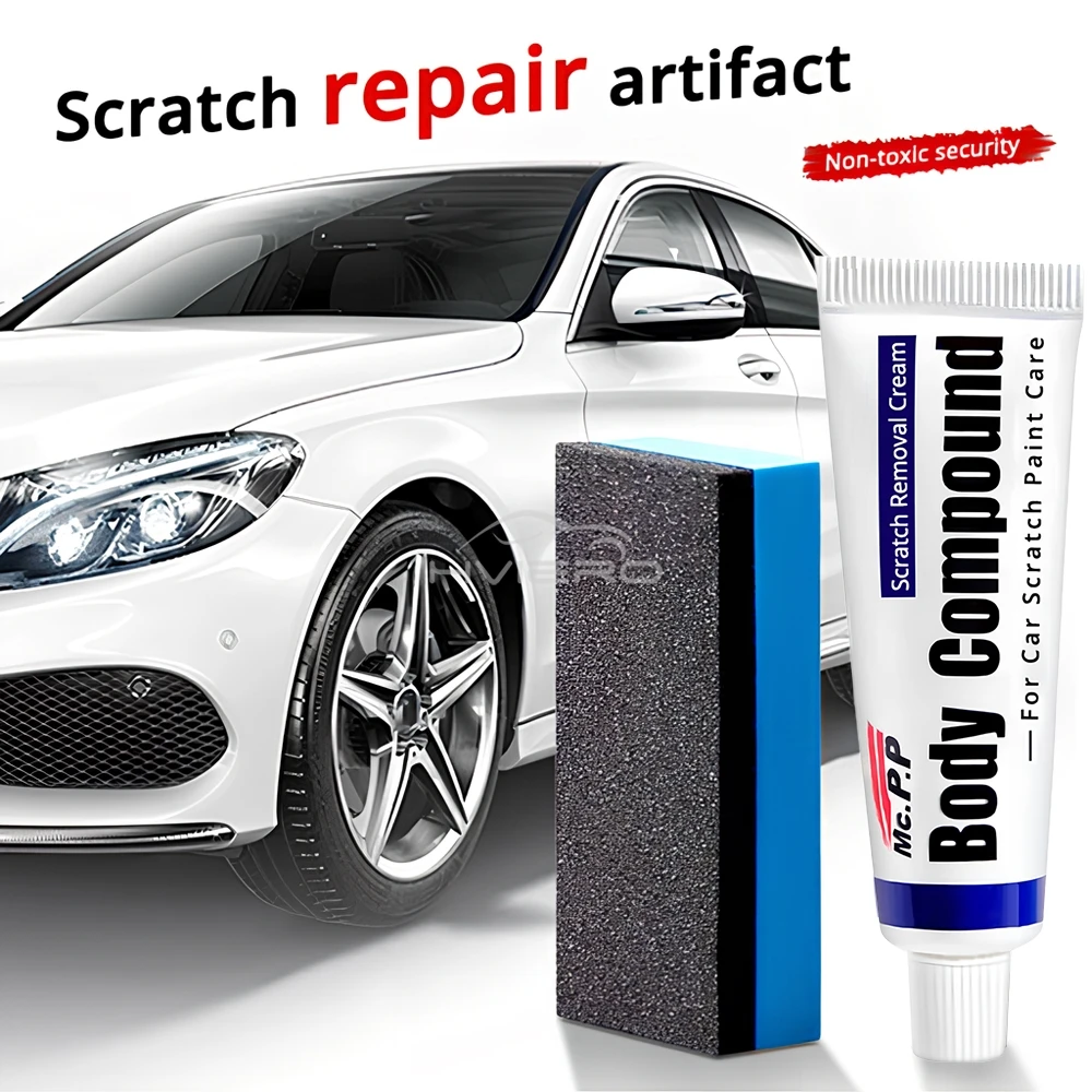 Kit de réparation des rayures pour voitures 3in1 cire de polissage + pâte à polir pour la carrosserie + nettoyant pour peinture - طقم إصلاح خدوش السيارات - الصورة 5
