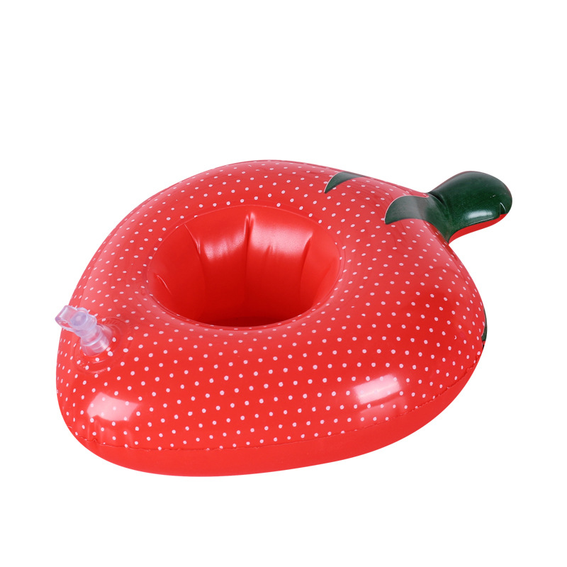 Porte-Gobelets Flottants Gonflables pour Piscine Design Amusant Matériau PVC - حامل أكواب مائي منفوخ للمسبح بتصاميم الفواكه - الصورة 8