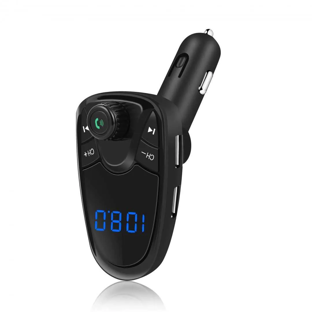 Transmetteur FM Modulateur pour Voiture - Affichage Numérique, Lecteur USB et Carte TF Charge Rapide - جهاز بث وتعديل ترددات للسيارة مع شاشة رقمية وشاحن سريع - الصورة 6
